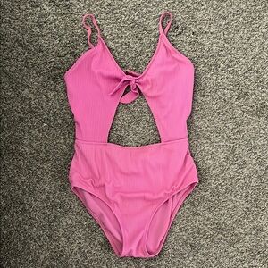 Express hot pink one piece swimsuit